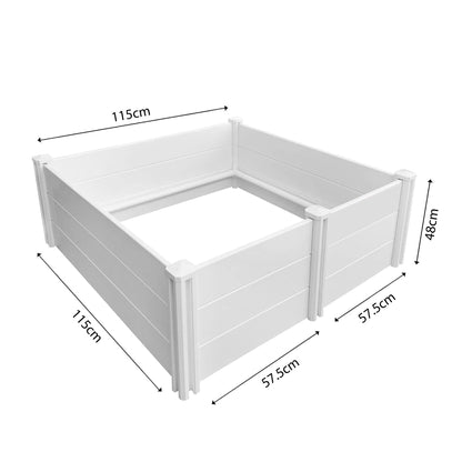 Dog Whelping Box 1.15m x 1.15m x 0.48m - Puppy Birthing PVC Pen