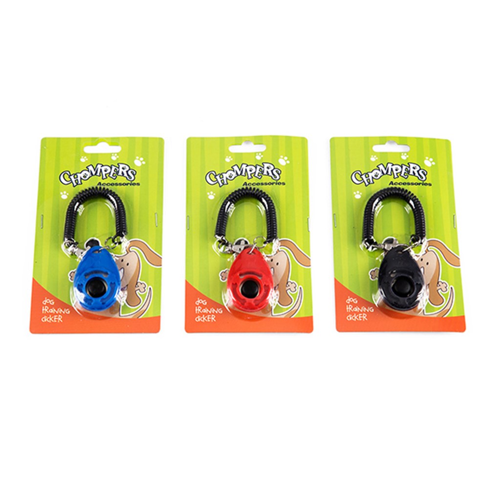 Chompers Dog Training Clickers box of 12 Assorted Colours