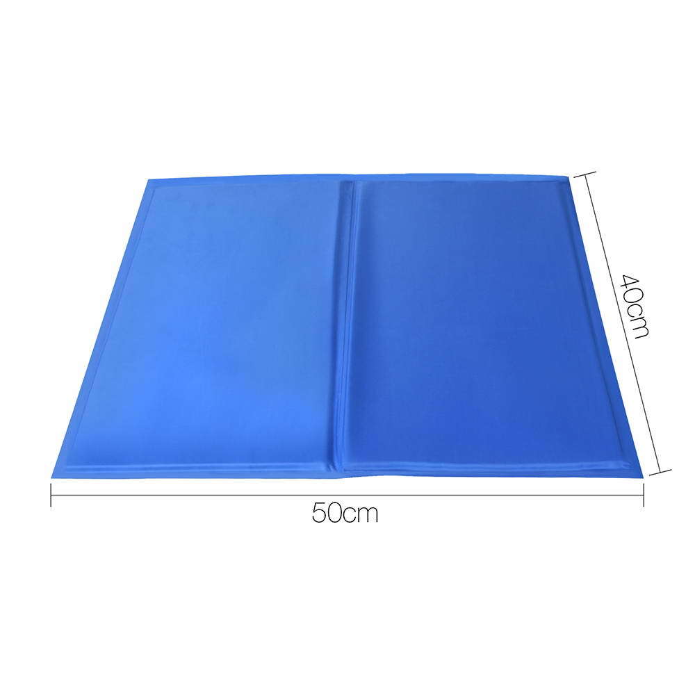 YES4PETS Medium Pet Cool Gel Mat Dog Cat Bed Non-Toxic Cooling Dog Summer Pad 50 x 40 cm