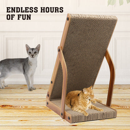 VaKa Cat Scratching Scratcher Board Cat Tree Pad Lounge Toy Corrugated Cardboard