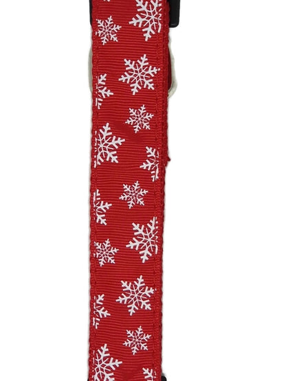 Christmas Dog Leashes 1.2m - Moondidley Pets Red Snow Flakes