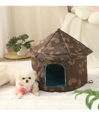 Outdoor Waterproof Cat House - Insulated, Weatherproof, Warm Shelter for Cats, Ideal for Winter Protection, Size: M 40*41cm