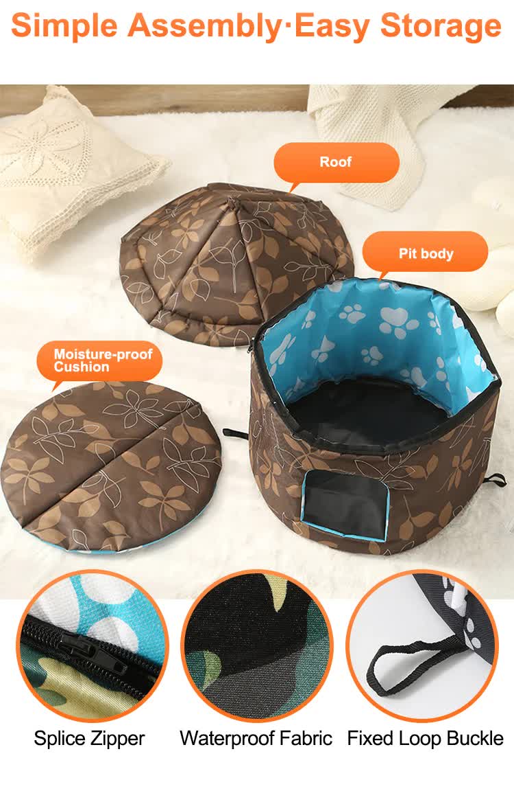 Outdoor Waterproof Cat House - Insulated, Weatherproof, Warm Shelter for Cats, Ideal for Winter Protection,Size: M 40*41cm