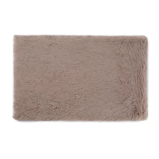 Fluffy Pet Blankets-Soft Faux Fur, Anti-Anxiety Cozy Throws for Cats and Dogs, M 80*55cm beige brown