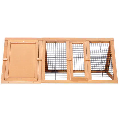 i.Pet Rabbit Hutch Wooden Chicken Coop Pet Hutch 119cm x 51cm x 44cm