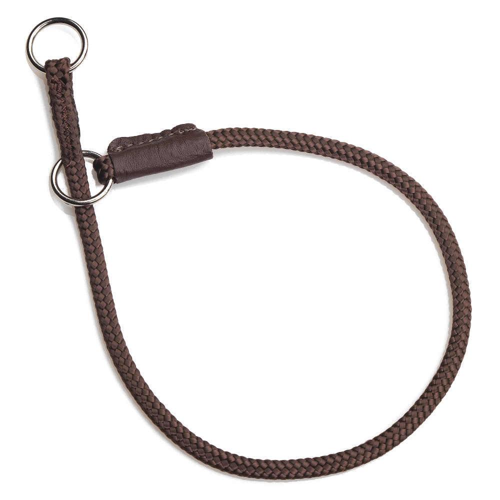 Mendota Products Fine Show Slip Collar 20in (51cm) - Made in the USA - Dark Brown