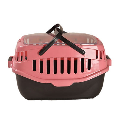 YES4PETS Medium Dog Cat Crate Pet Rabbit Guinea Pig Ferret Carrier Cage With Mat-Pink